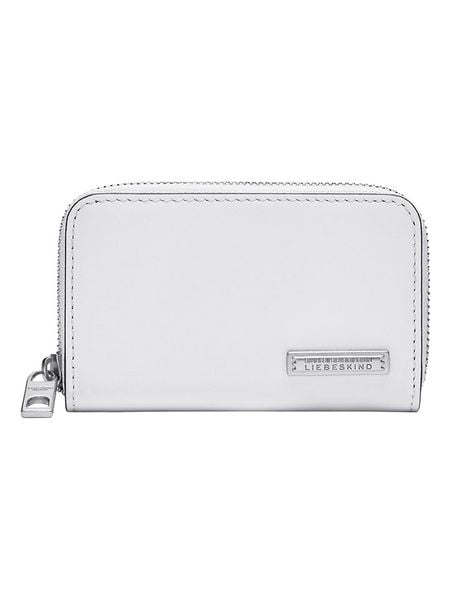 Liebeskind Berlin Skórzany portfel "Jo" w kolorze białym - 11 x 6,5 x 1,5 cm rozmiar: onesize. Białe portfele damskie Liebeskind Berlin, bez wzorów, z materiału. Za 139.54 zł.