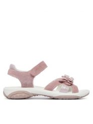 Primigi Sandały 1383700 S Różowy. Czerwone sandały dziewczęce Primigi, ze skóry, bez obcasa, bez zapięcia. Za 279.99 zł.