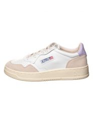 AUTRY Skórzane sneakersy "Medalist Low" w kolorze beżowo-fioletowo-białym rozmiar: 37. Białe obuwie sportowe damskie AUTRY, bez zapięcia. Za 373.35 zł.