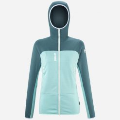 Bluza damska polarowa MILLET W Fusion Grid Hoodie Niebieski. Niebieskie bluzy damskie Millet, xs, bez wzorów, z polaru, z kapturem. Za 429.00 zł.