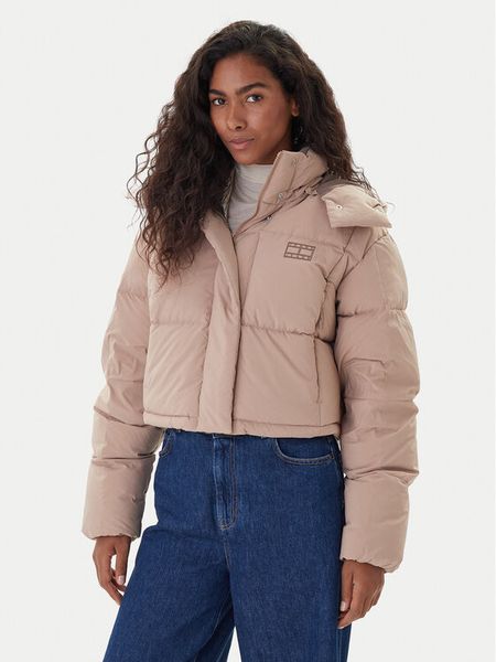 Tommy Jeans Kurtka puchowa Alaska DW0DW21624 Beżowy Regular Fit. Brązowe kurtki damskie Tommy Jeans, xxs, bez wzorów, z jeansu, bez kaptura. Za 719.99 zł.