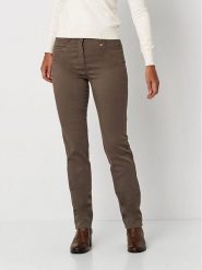 Rosner Dżinsy - Slim fit - w kolorze khaki rozmiar: 42. Brązowe jeansy damskie Rosner, z podwyższonym stanem. Za 152.99 zł.