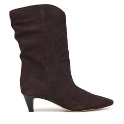 Kozaki MICHAEL Michael Kors. Brązowe kozaki damskie MICHAEL Michael Kors, bez obcasa, na szpilce, bez zapięcia. Za 1,129.00 zł.