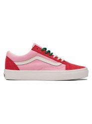 Vans Skórzane sneakersy "Old Skool" w kolorze czerwono-jasnoróżowym rozmiar: 36,5. Czerwone obuwie sportowe damskie Vans, bez zapięcia. Za 179.64 zł.