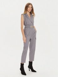 TWINSET Kombinezon 242TP2280 Szary Regular Fit. Szare sukienki damskie Twinset, bez wzorów, z syntetyku, bez ramiączek. Za 679.99 zł.