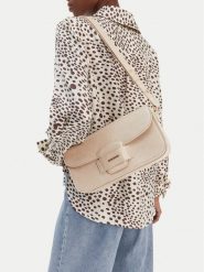 GINO ROSSI Torebka EO-LDA8554A Beżowy. Brązowe listonoszki damskie Gino Rossi, bez wzorów, z materiału, bez dodatków. Za 279.99 zł.