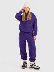 4F Spodnie dresowe polarowe damskie - fioletowe L. Fioletowe spodnie materiałowe damskie 4F, bez wzorów, z dresówki. Za 149.99 zł.