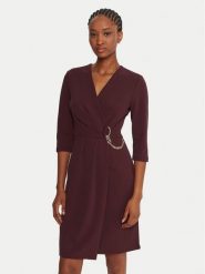 Rinascimento Sukienka koktajlowa CFC0020071002 Bordowy Regular Fit. Czerwone sukienki damskie Rinascimento, bez wzorów, z syntetyku, wizytowe, bez ramiączek. Za 509.99 zł.