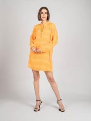 Patrizia Pepe Sukienka | 8A0854/A8R2 | Kobieta | Pomarańczowy. Brązowe sukienki damskie Patrizia Pepe, bez wzorów, z poliesteru, bez ramiączek. W wyprzedaży za 379.00 zł.