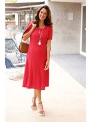 WITT WEIDEN Sukienka w kolorze czerwonym rozmiar: 22. Czerwone sukienki damskie WITT WEIDEN, bez wzorów, bez ramiączek. Za 56.53 zł.