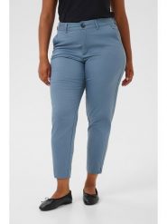 KAFFE curve Spodnie chino w kolorze błękitnym rozmiar: 48. Niebieskie spodnie materiałowe damskie KAFFE curve, bez wzorów. Za 113.99 zł.