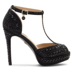 Sandały Nine West. Czarne sandały damskie Nine West, bez wzorów, bez obcasa, na szpilce, bez zapięcia. Za 179.99 zł.