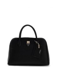 Guess Torebka Patsie HWZG99 19060 Czarny. Czarne kuferki damskie Guess, z aplikacjami, ze skóry, bez dodatków. Za 699.99 zł.