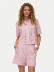 Vero Moda Koszula Eliza 10342754 Różowy jasny Regular Fit. Czerwone koszule damskie Vero Moda, m, bez wzorów, z bawełny, bez kołnierzyka, bez ramiączek. Za 159.99 zł.