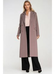 Nife Płaszcz przejściowy w kolorze szarobrązowym rozmiar: 40. Brązowe płaszcze damskie Nife, bez wzorów, bez kaptura. Za 382.89 zł.