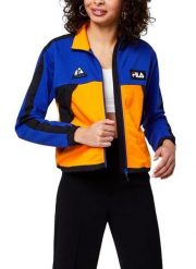 Kurtka sportowa damska Fila Calanthe Sweat rozsuwana. Niebieskie kurtki sportowe damskie Fila, l, z aplikacjami, z bawełny, bez kaptura. Za 206.49 zł.