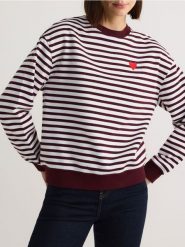 Bawełniana bluza z haftem - czarny. Czarne bluzy damskie Reserved, l, bez wzorów, z bawełny, bez kaptura. W wyprzedaży za 49.99 zł.
