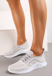 Szare Buty Sportowe Tymagio. Szare obuwie sportowe casual damskie Born2be, z jeansu. Za 39.99 zł.
