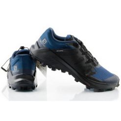 Buty do biegania w terenie damskie Salomon Wildcross. Niebieskie obuwie sportowe damskie Salomon, bez zapięcia, do biegania. Za 270.00 zł.
