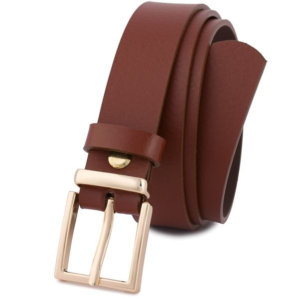 Pasek skórzany BELIMORE r.90-105 cm O10 brązowy. Brązowe paski damskie bez wzorów. Za 54.90 zł.