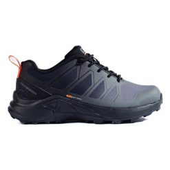Szare buty trekkingowe damskie DK Softshell czarne. Czarne obuwie trekkingowe damskie z softshellu, bez zapięcia. Za 246.94 zł.