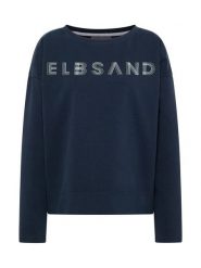 ELBSAND Bluza "Aliska" w kolorze granatowym rozmiar: M. Niebieskie bluzy damskie ELBSAND, m, bez wzorów, bez kaptura. Za 157.32 zł.