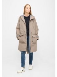 Derbe Parka funkcyjna w kolorze beżowym rozmiar: 38. Brązowe parki damskie Derbe, m, z materiału, bez kaptura. Za 161.73 zł.