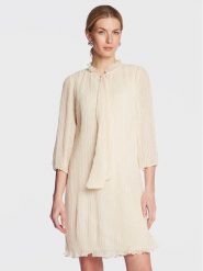 DKNY Sukienka codzienna DD2G3770 Écru Relaxed Fit. Sukienki damskie DKNY, bez wzorów, z syntetyku, bez ramiączek. Za 769.99 zł.