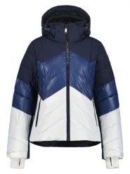 LUHTA Kurtka zimowa "Lammasoaivi" w kolorze granatowo-białym rozmiar: 40. Białe kurtki damskie Luhta, na zimę, bez wzorów, z puchu, bez kaptura. Za 565.65 zł.