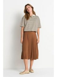 Rich & Royal Spódnica plisowana w kolorze jasnobrązowym rozmiar: 38. Brązowe spódnice damskie Rich & Royal, bez wzorów, midi. Za 224.95 zł.