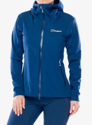 Kurtka softshell damska Berghaus Ridge-Roamer 3L Softshell Jacket. Niebieskie kurtki sportowe damskie Berghaus, l, bez wzorów, z materiału, bez kaptura. Za 1,087.89 zł.
