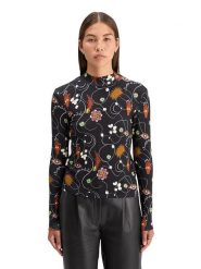 Scotch & Soda Koszulka w kolorze czarnym rozmiar: L. Czarne koszulki damskie Scotch & Soda, l, bez wzorów, bez kołnierzyka, bez ramiączek. Za 109.26 zł.