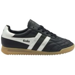 Sneakersy damscy Gola Stadium Trainer. Czarne obuwie sportowe damskie Gola, bez zapięcia. W wyprzedaży za 408.50 zł.