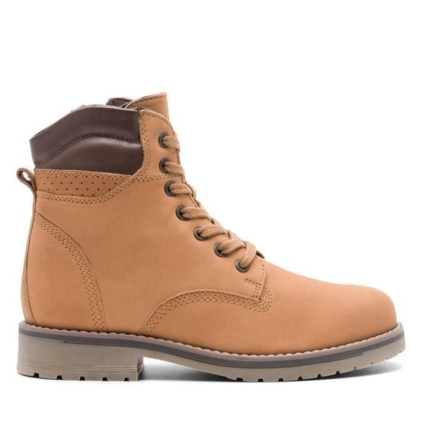 Trapery Lasocki. Brązowe trapery damskie Lasocki, bez zapięcia. Za 259.99 zł.