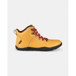 Uniseksowe wysokie buty outdoorowe barefoot Kilpi BARE LEATHER HIGH-U. Brązowe obuwie trekkingowe damskie Kilpi, bez zapięcia. Za 783.53 zł.