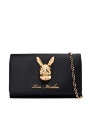 LOVE MOSCHINO Torebka JC4283PP0PKX0000 Czarny. Czarne torebki wieczorowe damskie Love Moschino, bez wzorów, z materiału, bez dodatków. Za 729.99 zł.