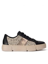Rieker Sneakersy N5910-62 Beżowy. Brązowe obuwie sportowe damskie Rieker, ze skóry, bez zapięcia. Za 255.00 zł.