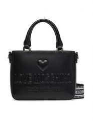 LOVE MOSCHINO Torebka JC4218PP0MKF0000 Czarny. Czarne torebki klasyczne damskie Love Moschino, ze skóry, bez dodatków. Za 479.99 zł.