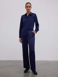 BGN Spodnie w kolorze granatowym rozmiar: 36. Niebieskie spodnie materiałowe damskie BGN, bez wzorów, z materiału. Za 131.12 zł.