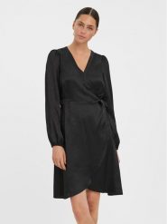 Vero Moda Sukienka codzienna Sabi 10278655 Czarny Relaxed Fit. Czarne sukienki damskie Vero Moda, bez wzorów, z syntetyku, bez ramiączek. Za 89.99 zł.