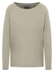 ELBSAND Koszulka "Tira" w kolorze oliwkowym rozmiar: S. Zielone bluzki damskie ELBSAND, s, bez wzorów, bez kołnierzyka, bez ramiączek. Za 108.74 zł.