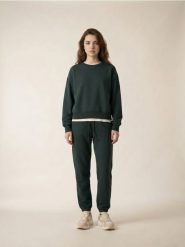 Spodnie dresowe jogger - zielony. Zielone spodnie sportowe damskie Sinsay, l, bez wzorów, z dresówki. Za 29.99 zł.