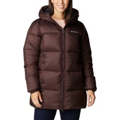 Kurtka sportowa damska Puffect Mid Hooded Jacket. Brązowe kurtki sportowe damskie Columbia, m, bez wzorów, z poliesteru, bez kaptura. Za 695.99 zł.