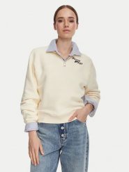 Tommy Hilfiger Bluza WW0WW51878 Beżowy Regular Fit. Brązowe bluzy damskie Tommy Hilfiger, l, bez wzorów, z bawełny, bez kaptura. Za 649.99 zł.