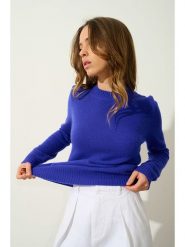 AUTHENTIC CASHMERE Kaszmirowy sweter "Jetsan" w kolorze niebieskim rozmiar: L. Niebieskie swetry klasyczne damskie AUTHENTIC CASHMERE, na lato, l, z kaszmiru, bez kołnierzyka. Za 507.51 zł.