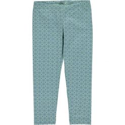 Legginsy w kolorze turkusowym. Niebieskie spodnie niemowlęce Benetton, z bawełny. W wyprzedaży za 22.95 zł.