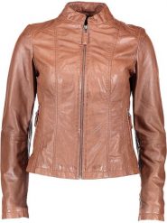 7eleven Skórzana kurtka "Cruz" w kolorze jasnobrązowym rozmiar: 40. Brązowe kurtki damskie 7eleven, bez wzorów, ze skóry, bez kaptura. Za 616.40 zł.