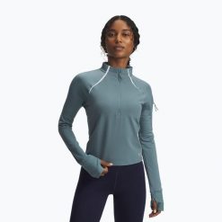 Bluza do biegania damska Under Armour Pro Half Zip. Niebieskie bluzy damskie Under Armour, bez wzorów, bez kaptura. Za 229.99 zł.
