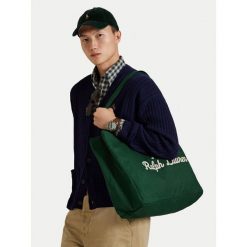 Torebka Polo Ralph Lauren. Zielone torebki klasyczne damskie Polo Ralph Lauren, bez dodatków. Za 479.99 zł.