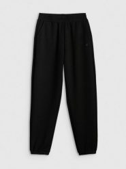 4F Spodnie dresowe joggery damskie - czarne S. Czarne spodnie dresowe damskie 4F, s, bez wzorów, z dresówki. Za 159.99 zł.